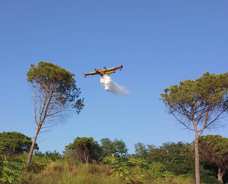 Roccarainola incendio